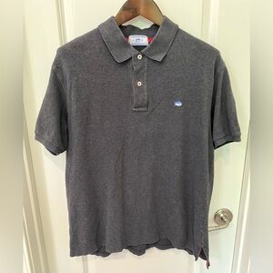 Southern Tide Men's Gray Skipjack Polo Shirt Size M